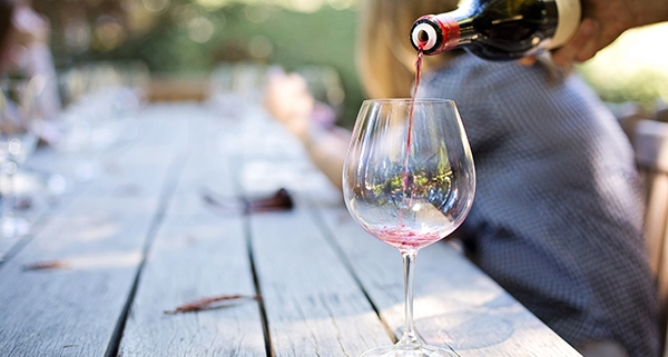Vino bianco rosso rosato